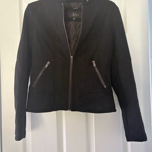 Black Faux Suede Jacket